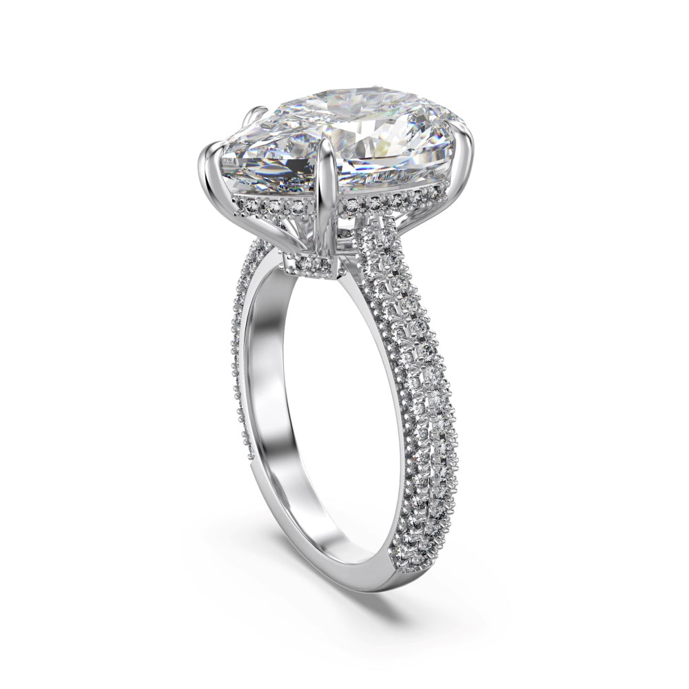 Ethereal Teardrop Sterling Silver Ring