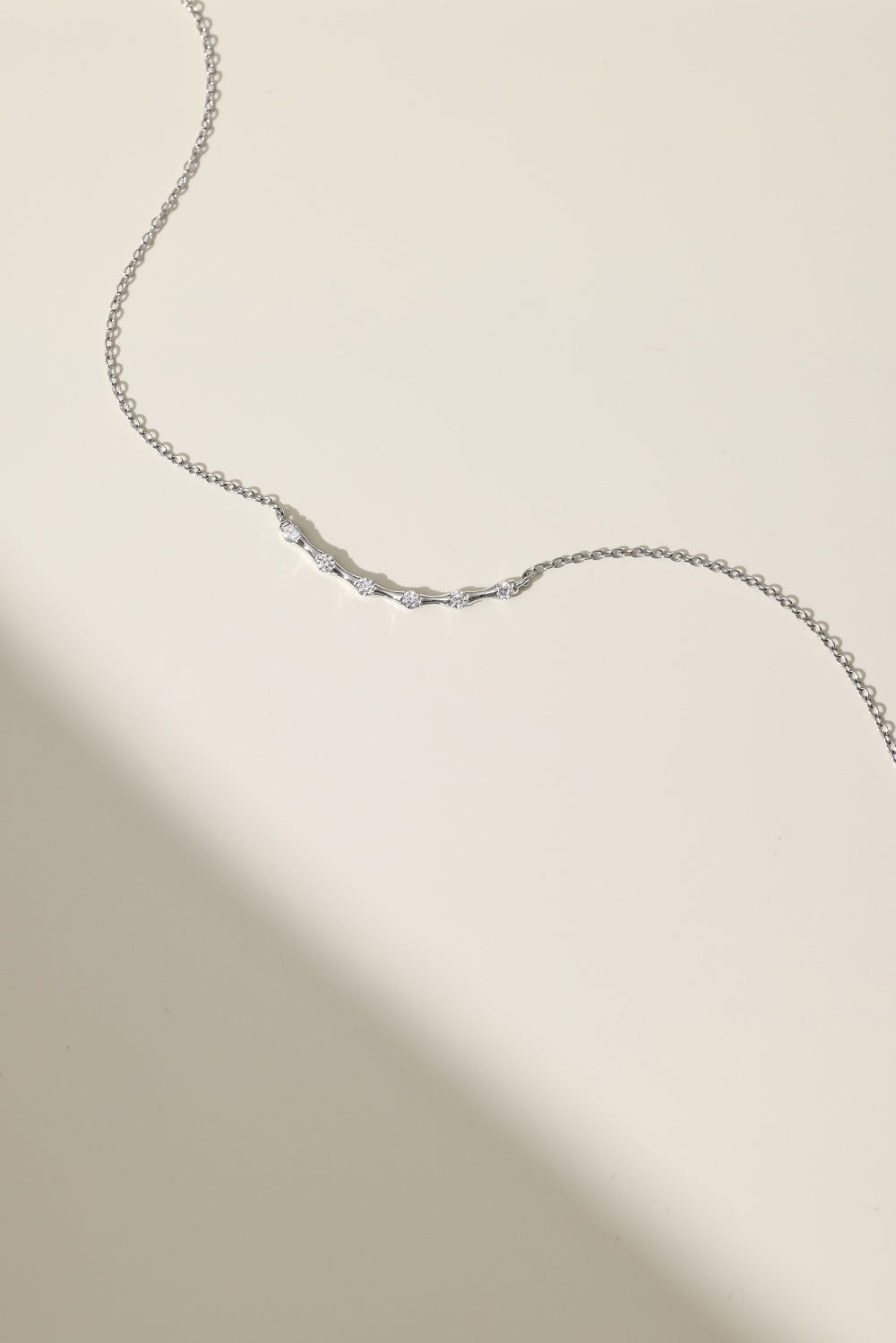 Subtle Curve Sterling Silver Necklace