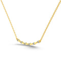 Subtle Curve 18K Gold Plated Sterling Silver Necklace