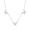 Flutter Trio Sterling Silver Necklace