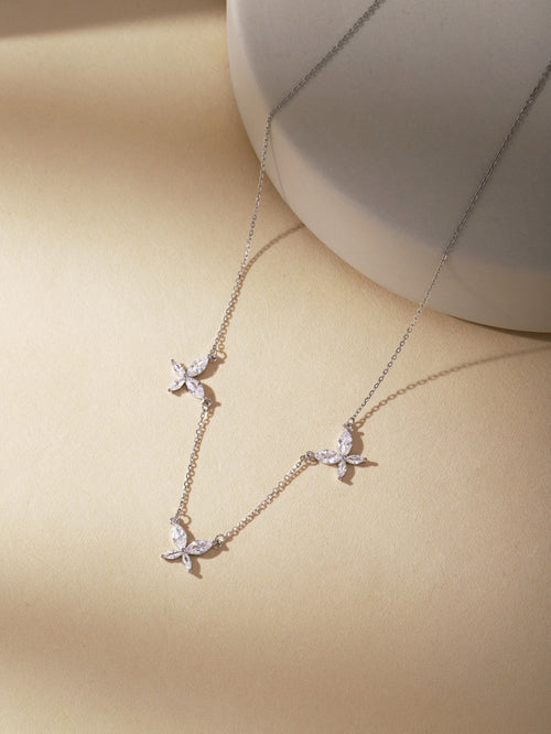 Flutter Trio Sterling Silver Necklace