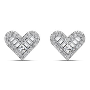 Micro Pavé Heart Earrings