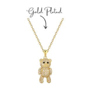 teddy bear necklace cut jewelry gifts