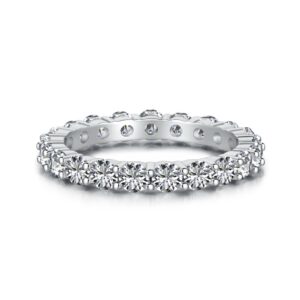 Classic Eternity Band Ring in Sterling Silver