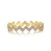 pandora gold zigzag ring