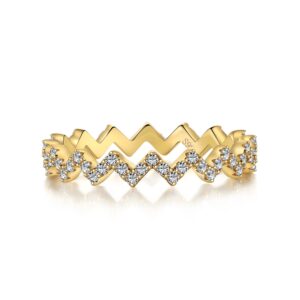 pandora gold zigzag ring