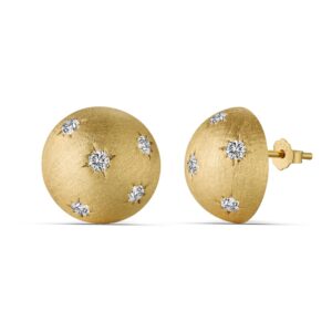 Starry Dome Sterling Silver Earrings