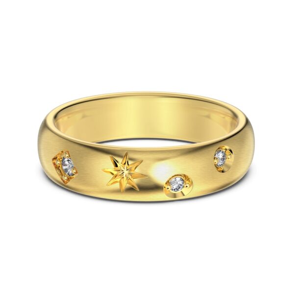 gold plated band pandora ring sterling silver