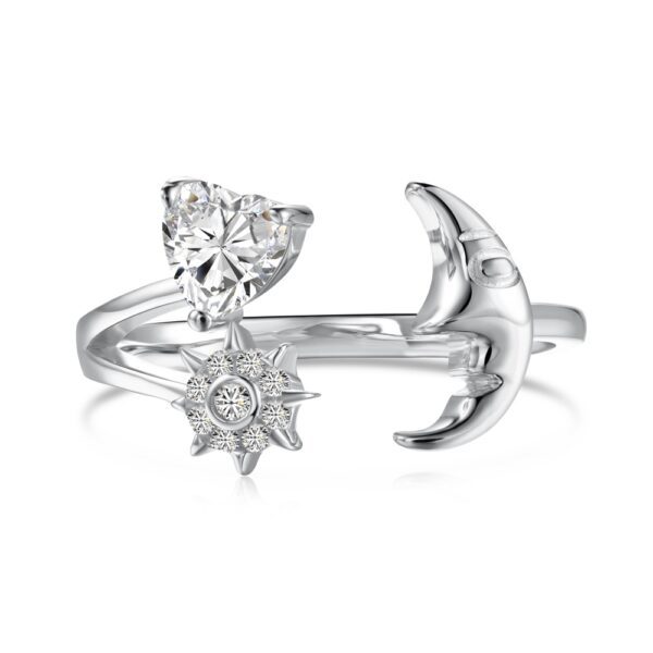 pandora silver rings star ring
